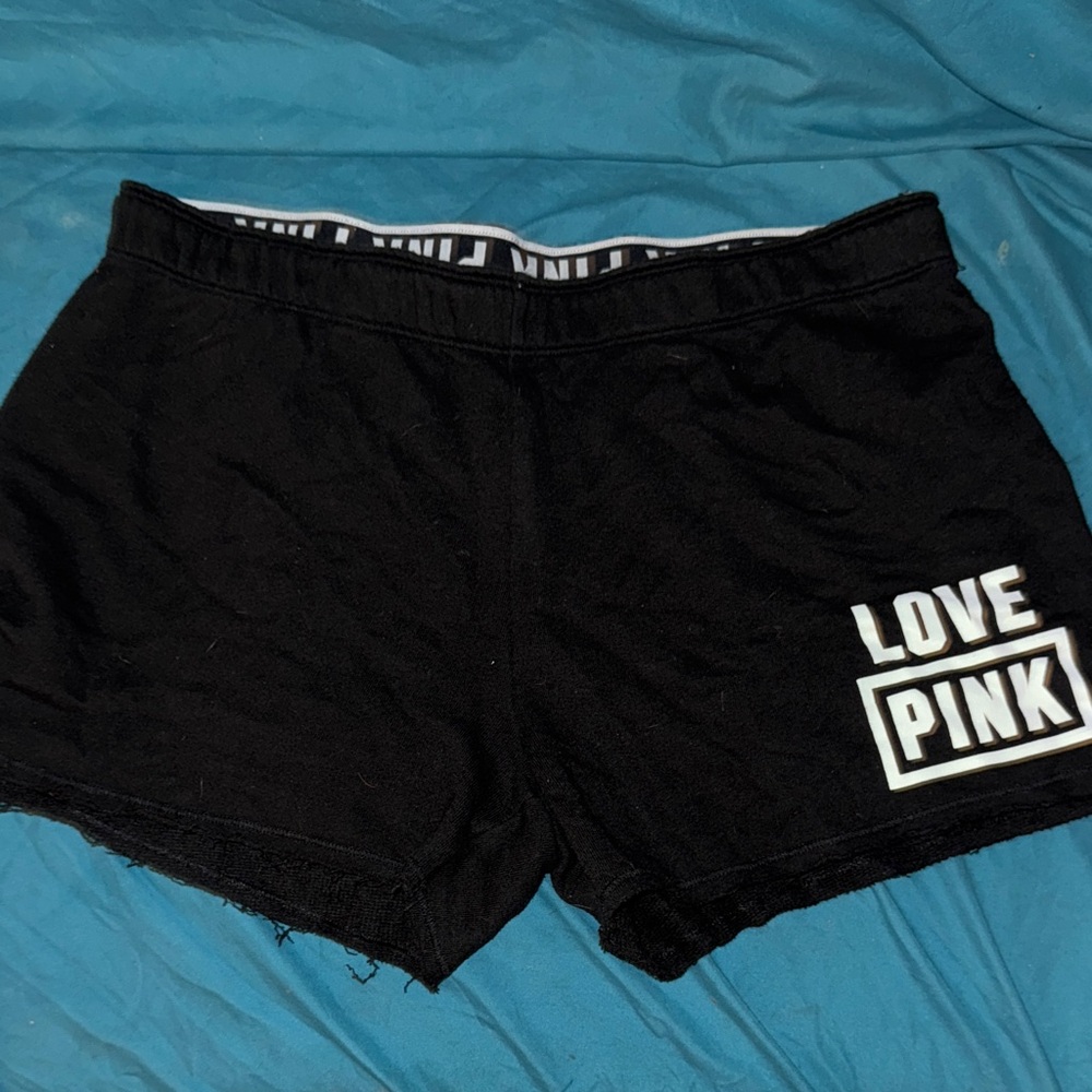 PINK Victoria's Secret Black Athletic Shorts